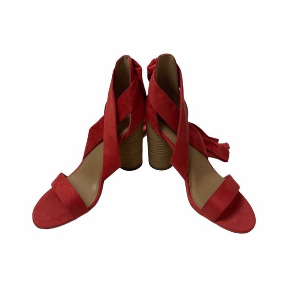 Call It Spring Defuria Sandal Orange Faux Suede 7M - Picture 6 of 11